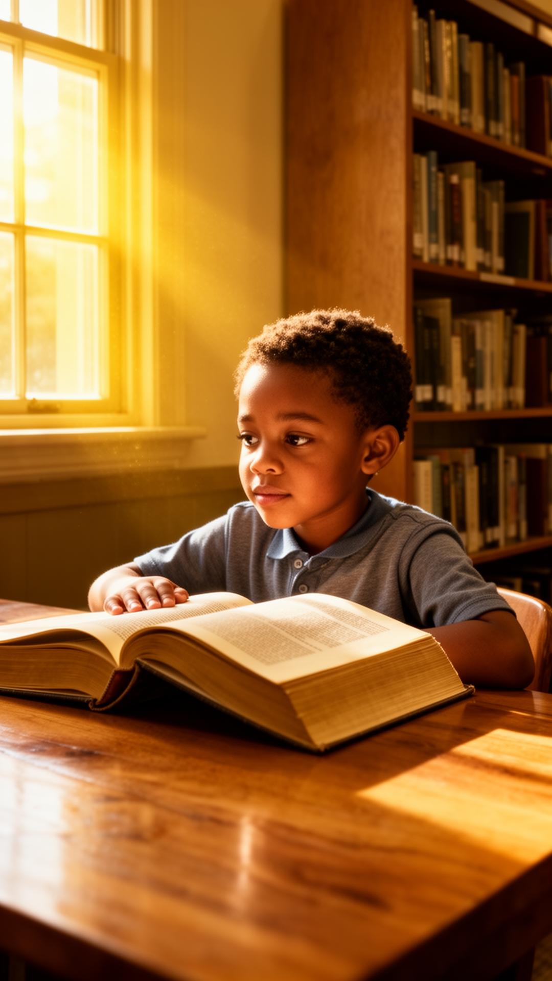 A young reader