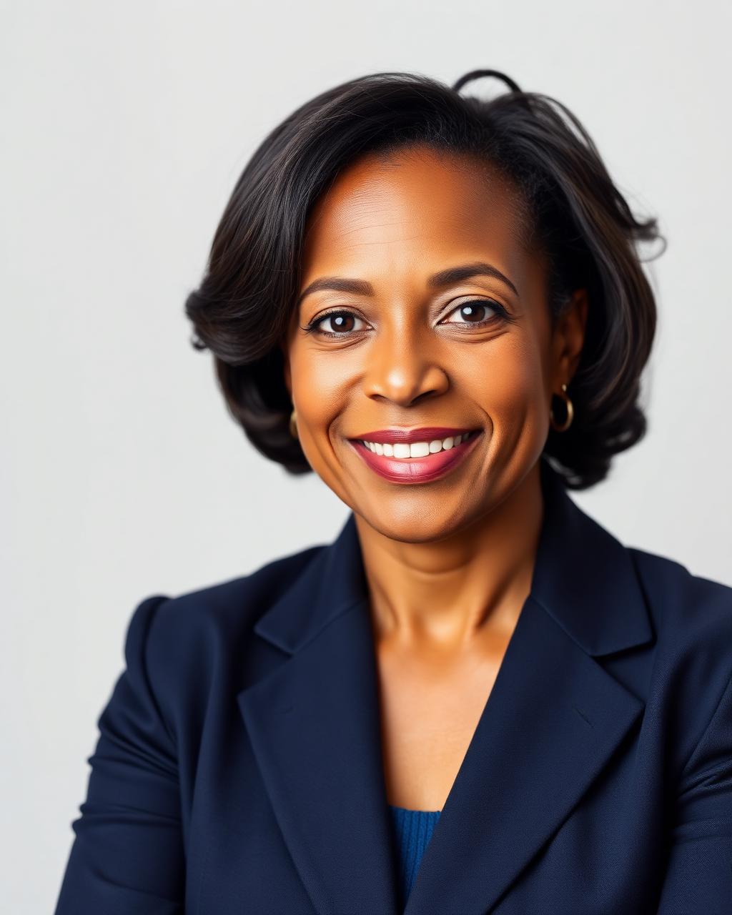 Sample professional headshot for a Leaders Publications biography submission